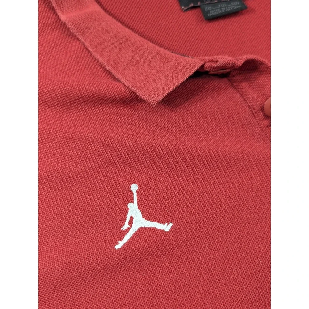 Vintage‎ Air Jordan Oklahoma Sooners Heavy Knit Embroidered Polo Pullover 2XL